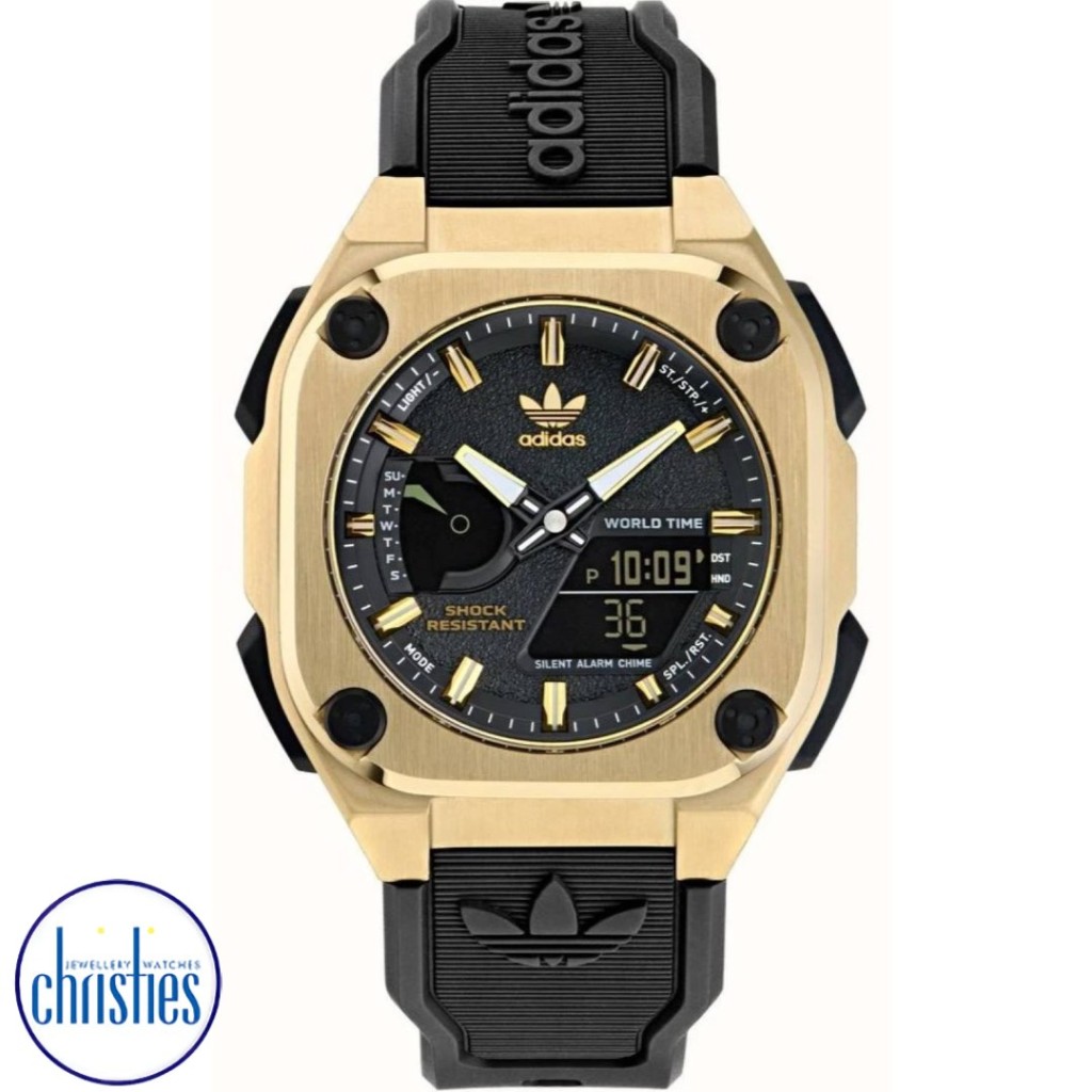 Adidas gold digital watch best sale