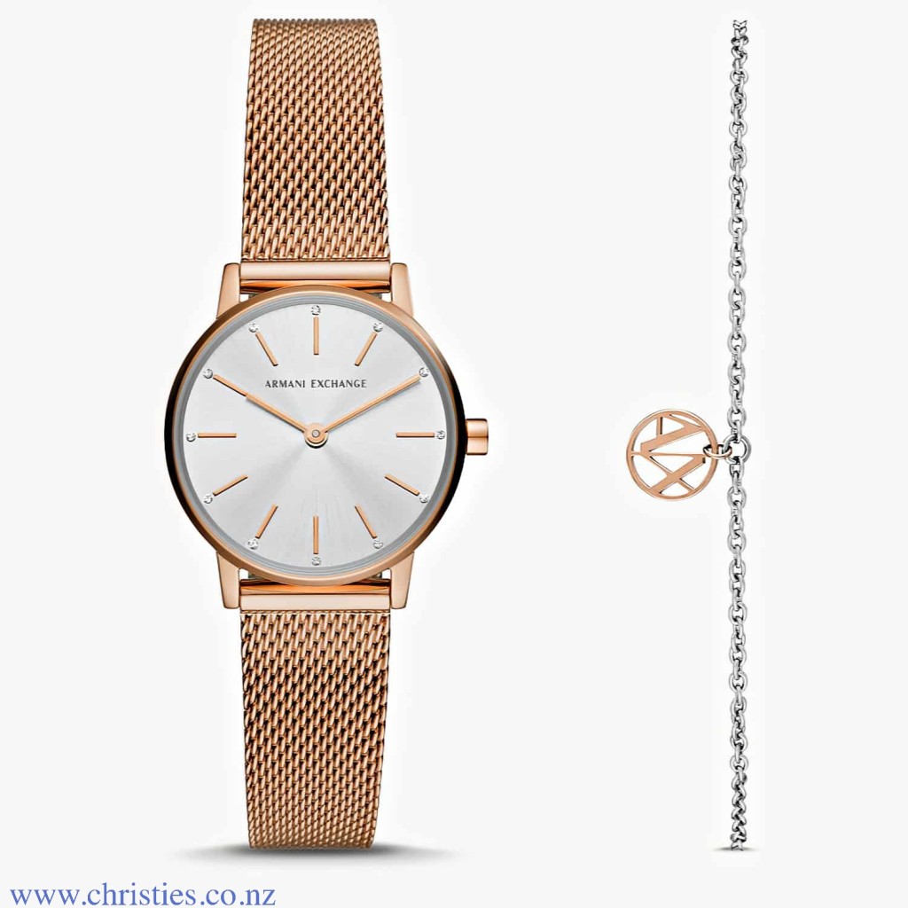 ARMANI EXCHANGE NEW ZEALAND AX7121 A X Armani Exchange Rose Gold