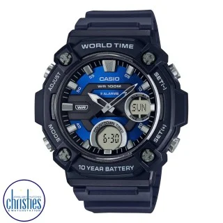 CASIO WATCHES NEW ZEALAND AEQ120W 2A Casio 100 Metre 10 Year