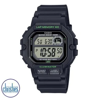 CASIO WATCHES NEW ZEALAND | WS1400H-1A Casio 60 Lap Memory Watch