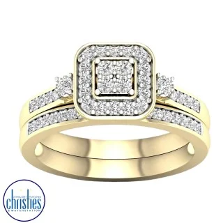 Affordable diamond hot sale bridal sets