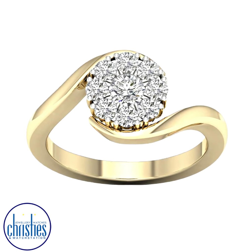 gold diamond rings for girls