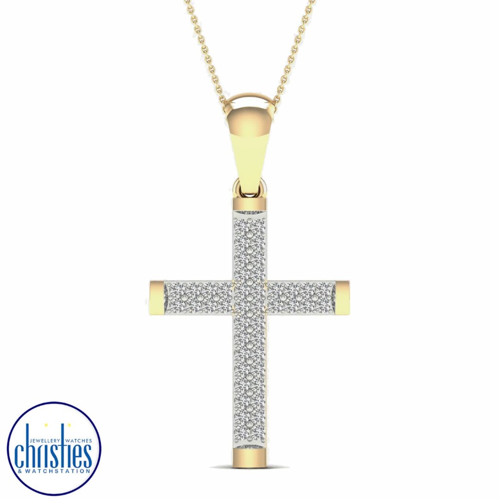 Gold cross clearance necklace nz