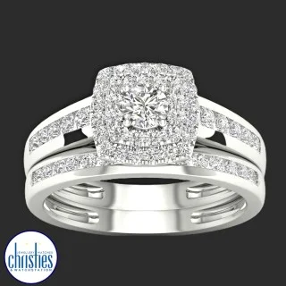 Affordable diamond store wedding sets