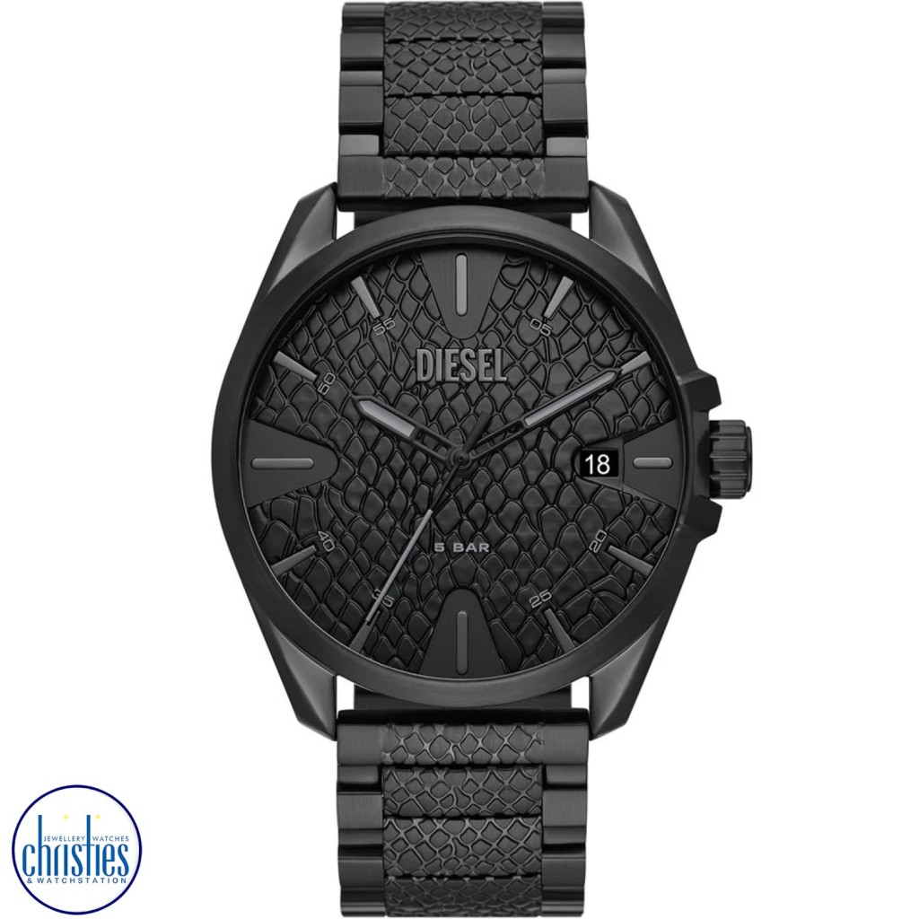 DZ2161 Diesel MS9 Men's Black Stainless Steel Watch | Diamond