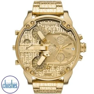 Gold diesel shop big daddy watch