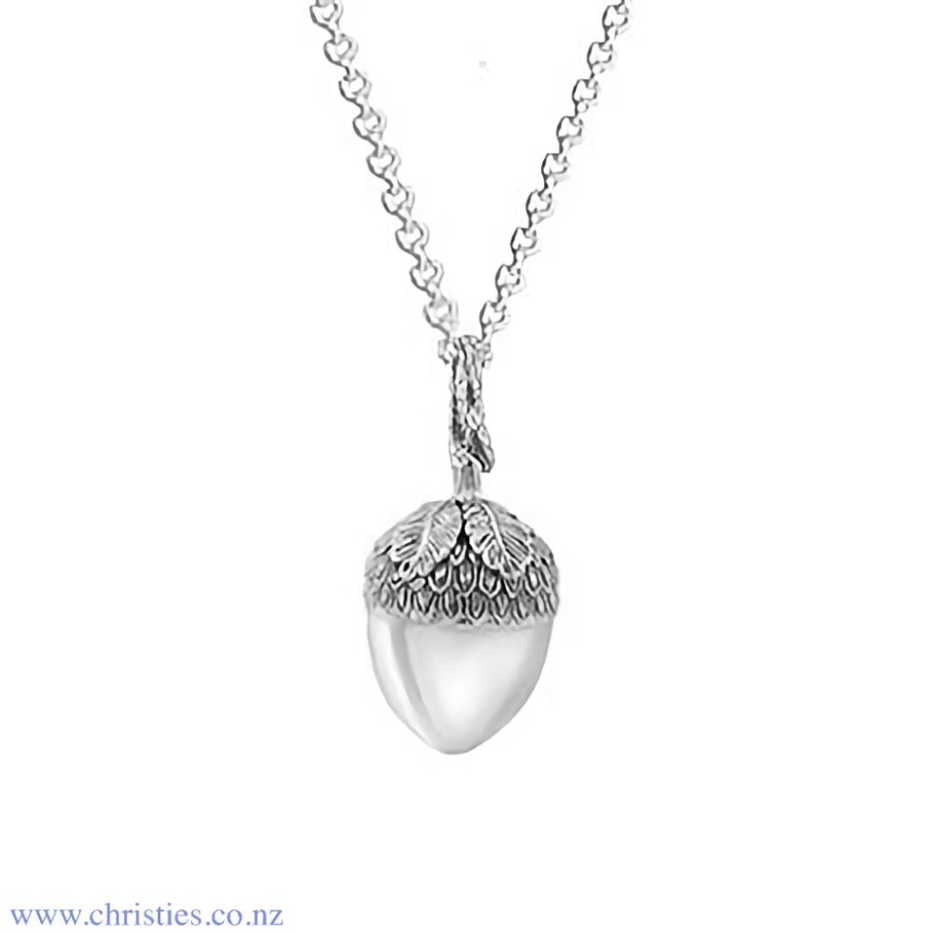 Silver deals acorn pendant