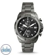 Forrester chronograph smoke stainless steel online watch