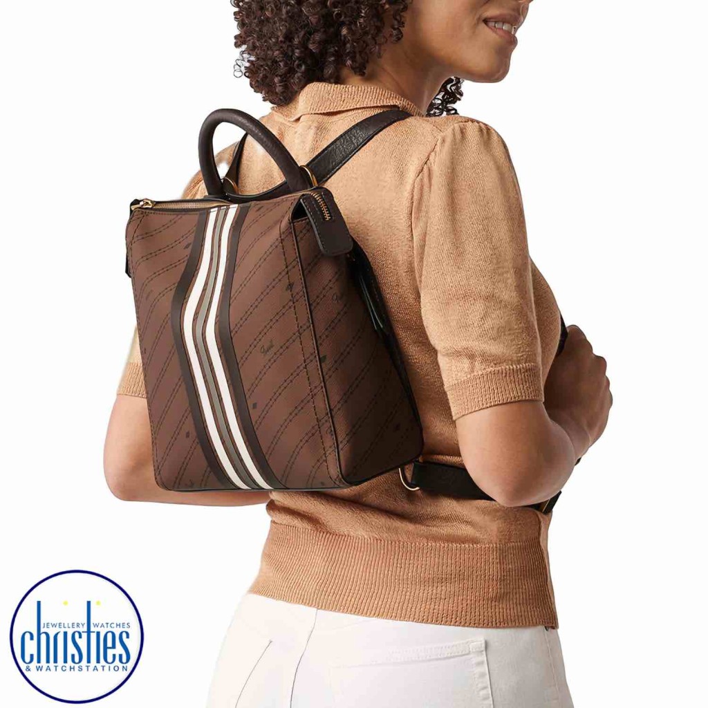 Fossil top tote backpack