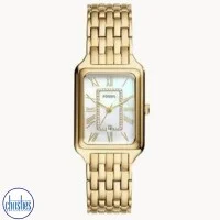 ES5304 Fossil Raquel Mother Of Pearl Dial Gold-Tone Watch