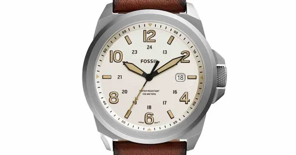 FS5919 Fossil Bronson Three-Hand Date Medium Brown Eco