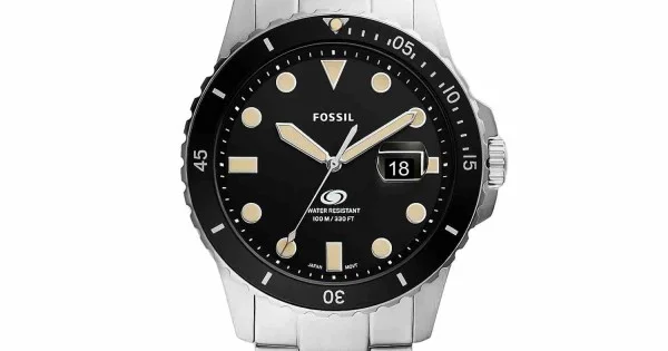 Stainless steel fossil cheap watch