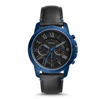 Fossil grant deals watch blue