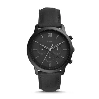 Fossil chronograph black dial best sale men's watch