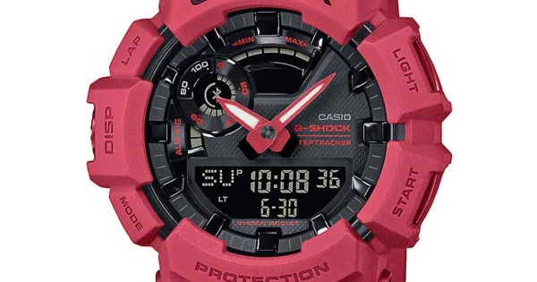 G shock watch 2024 in red colour