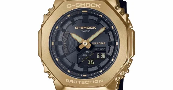 G shock golden outlet watch