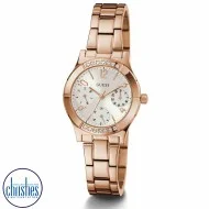 GUESS Monogram Rose-Goldtone Bracelet Watch GW0549L3