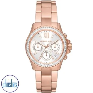 Michael kors rose 2024 gold watch sale