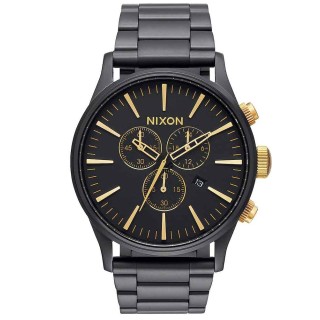 Nixon sentry chrono discount silver