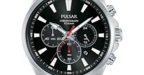 Pulsar watches chronograph 100m sale