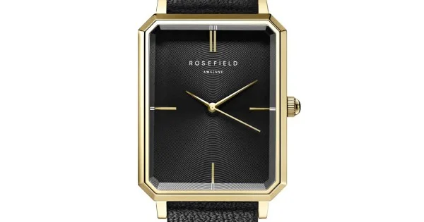 Rosefield watch sale black