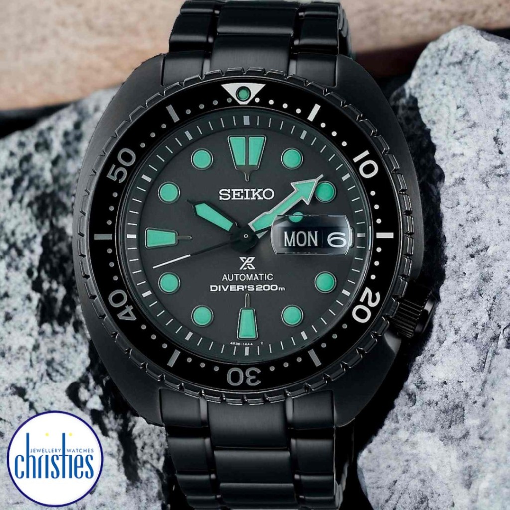 Seiko prospex turtle online black