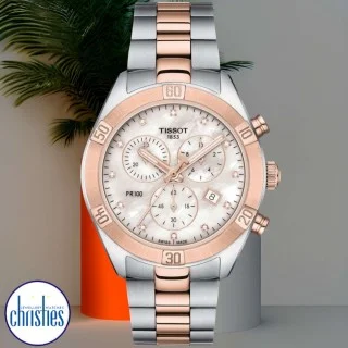 Tissot pr 100 online rose gold