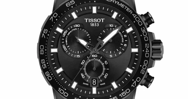 Tissot black online chronograph