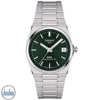 TISSOT PRX POWERMATIC 80 35MM GREEN DIAL T137.207.11