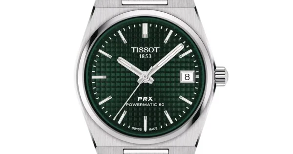 TISSOT PRX POWERMATIC 80 35MM GREEN DIAL T137.207.11