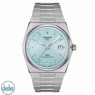 T1374071135100 TISSOT PRX Powermatic 80 Ice Blue Auckland