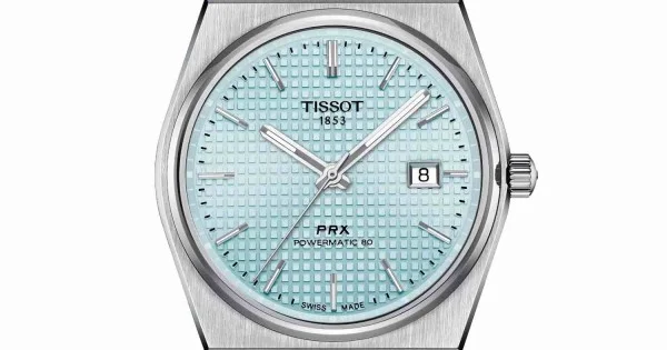 T1374071135100 TISSOT PRX Powermatic 80 Ice Blue Auckland