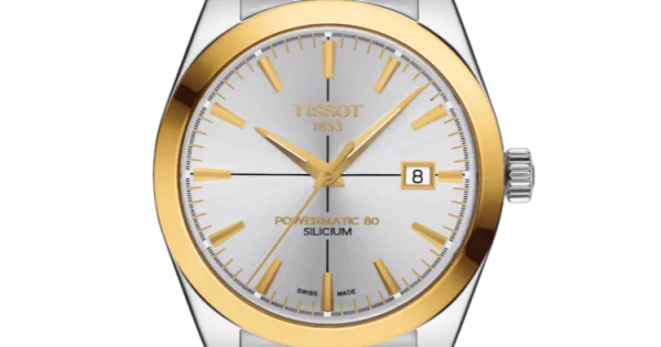 Tissot Gentleman Powermatic 80 Silicium Solid 18K Gold Bezel