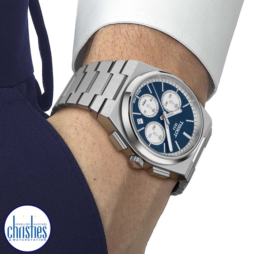 Tissot sales chronograph blue