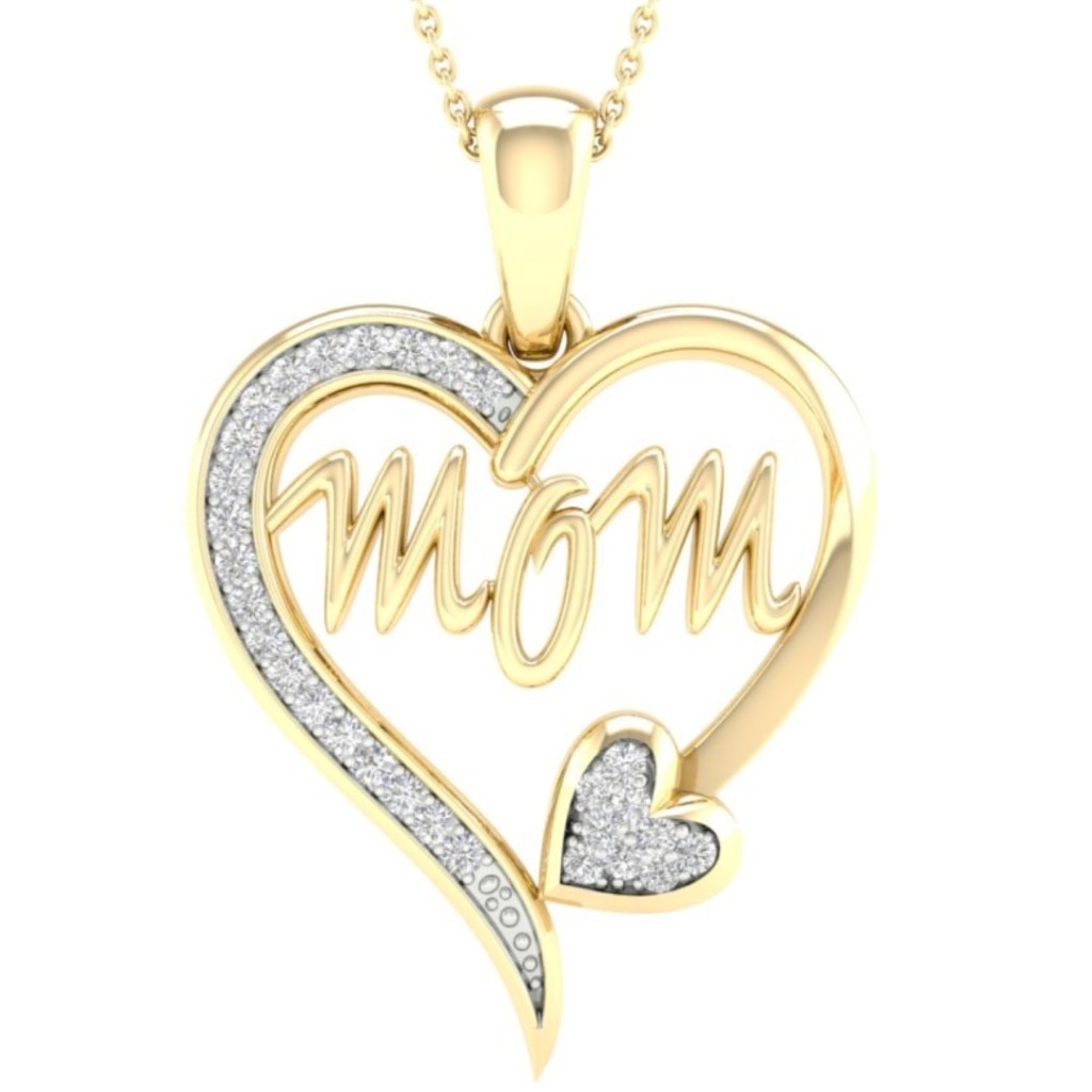 Gold mom clearance pendant