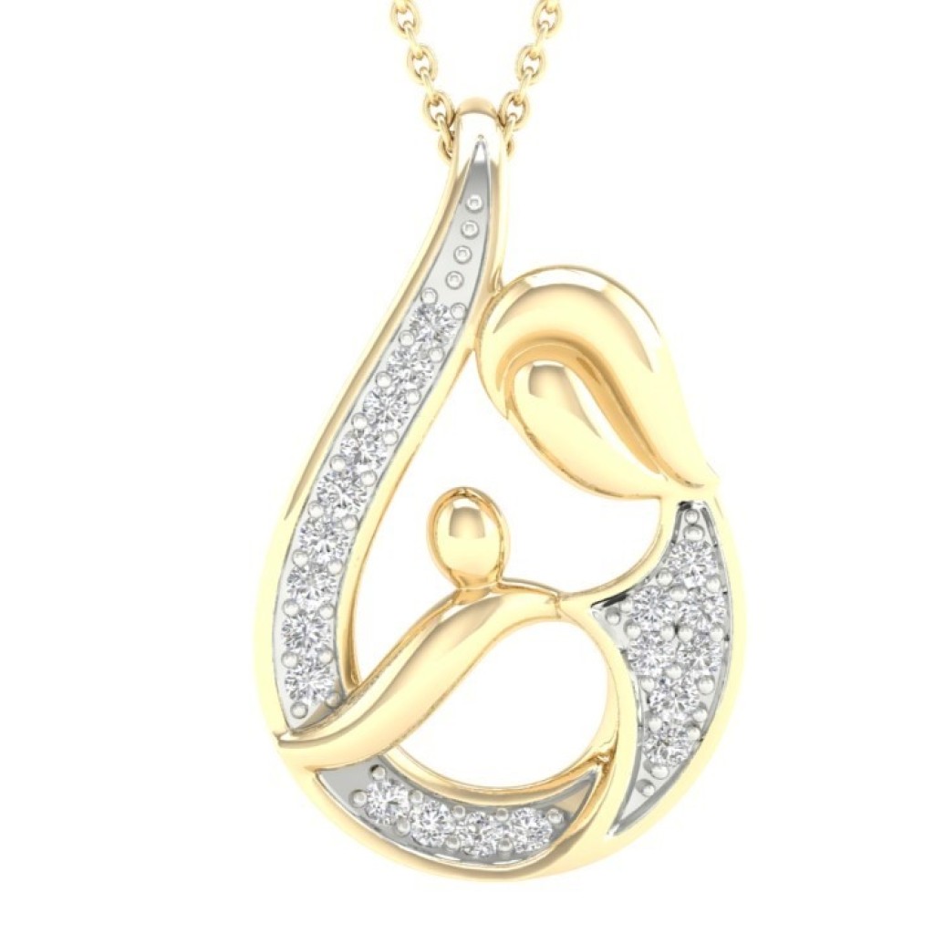 April Birthstone Necklace | 9ct Gold & White Topaz | Auree Jewellery