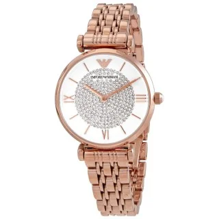 Emporio armani rose sale gold watch ladies