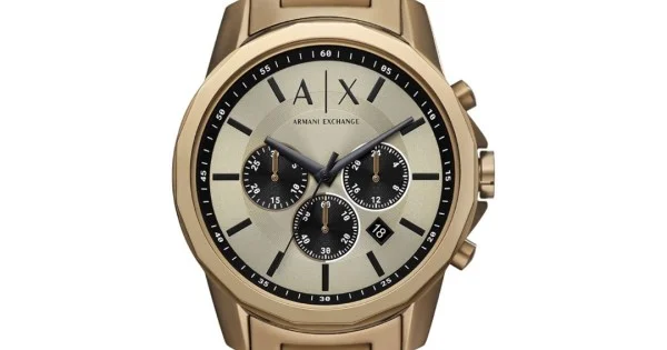 Armani exchange chronograph stainless steel online watch