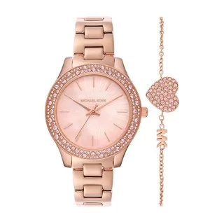 Michael kors pink sales rose gold watch