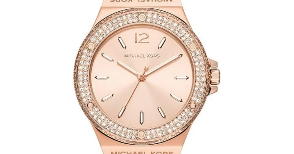 MK7336 Michael KorsLennox Rose Gold-Tone Watch |