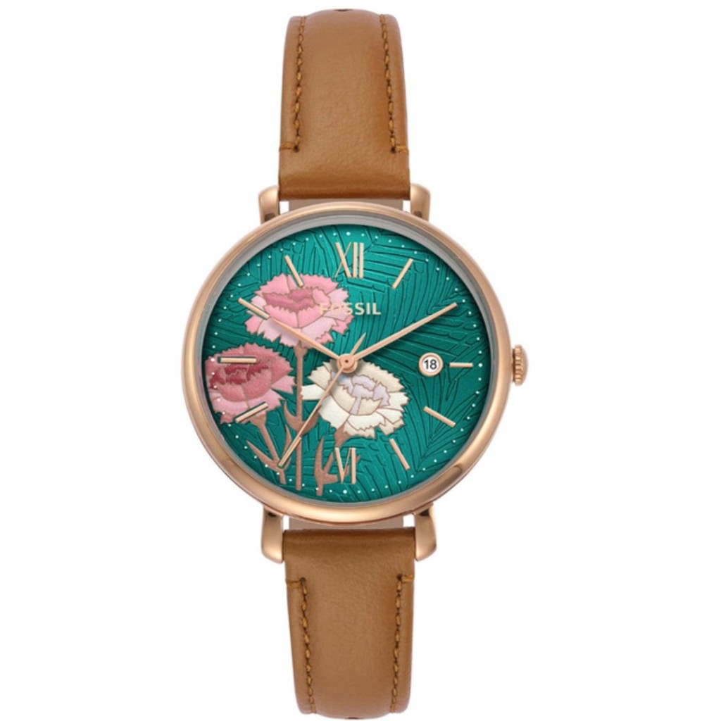 Fossil watch 2025 jacqueline leather