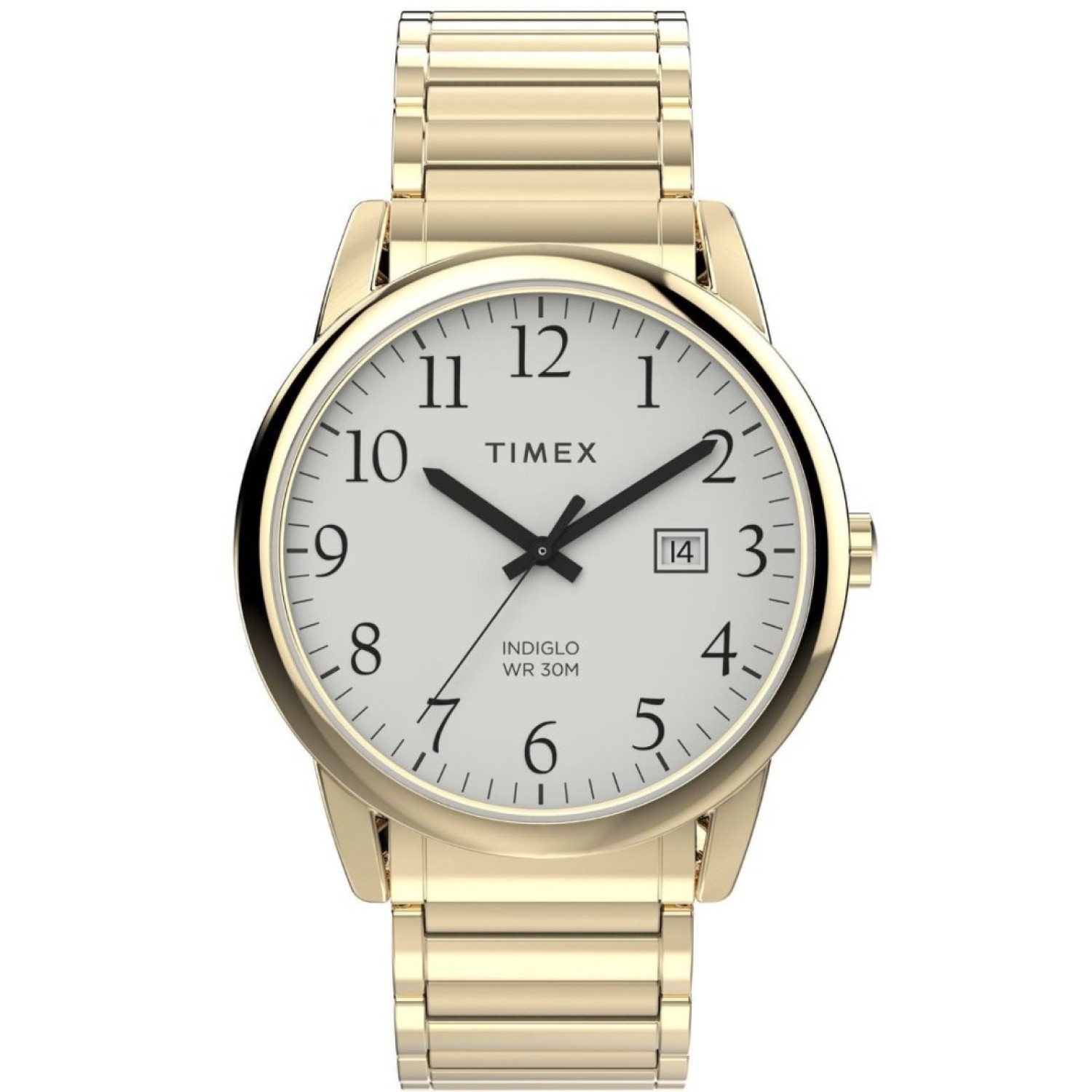 Timex Easy Reader Gold 40mm Expansion Band Watch TW2W52000 TW2W52000 Timex Watches NZ- Christies Jewellery Online and Auckland - Free Delivery - Afterpay, Laybuy and Zip  the easy way to pay